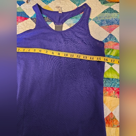 Under Armour Purple and Grey Mesh Running Razorback Tank Top Women's Size Small - Picture 3 of 7